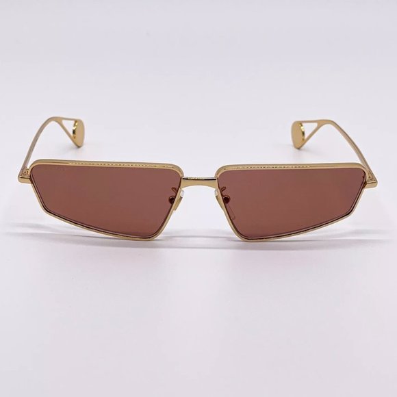 Sale! New Gucci Women\'s 63mm Brown and Gold Sunglasses! main image 8